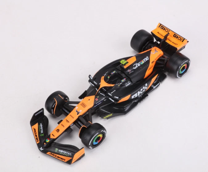 Bburago 1:43 2024 F1 Miami GP McLaren MCL38 #4 Lando Norris Model Car IN BOX - Image 2 of 4