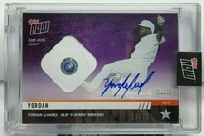 Yordan Alvarez 2019 Topps Now PURPLE Players Week GU Helmet RC Autograph Auto/25