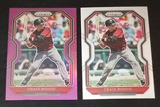 2021 Panini Prizm Craig Biggio Purple Prizm Card+Base Houston Astros No. 10