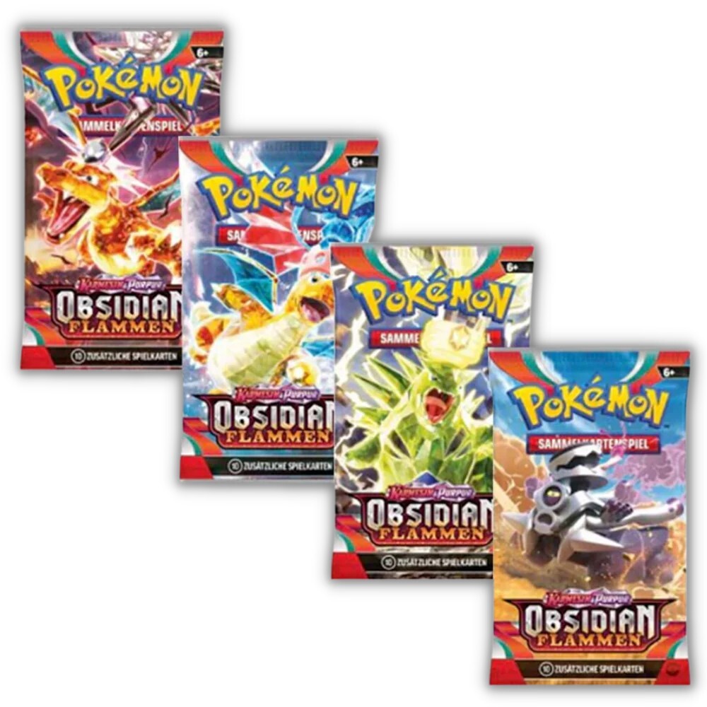 Pokemon Sammelkarten Karmesin & Purpur Obsidian Flamme Booster Deutsch