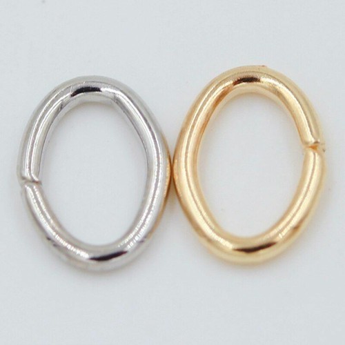 300-500 piezas anillos divididos de salto ovalados 4/5/7 mm conectores abiertos de metal anillo Maki | eBay