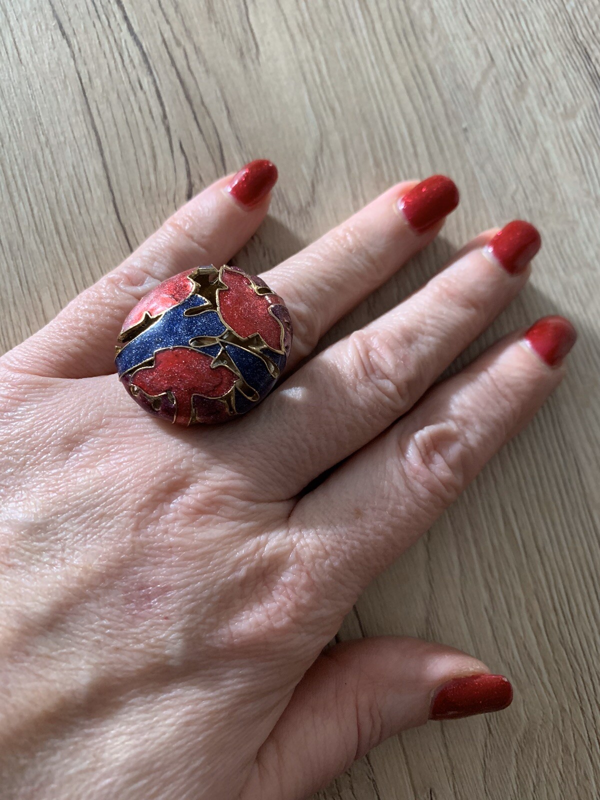 Bague en argent 925 vintage des années 80, une pièce unique artisanale pour femme