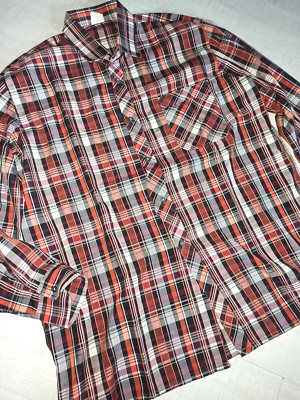 ROCA * Langarmhemd Hemd ORANGEBRAUNtöne WEIß SCHWARZ etc  * Gr. 41 N