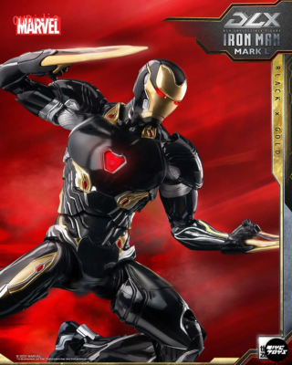 Threezero DLX 1/12 Iron Man Mark50 Black & Gold Suit Infinity