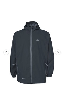 trespass waterproof jacket Unisex Grey Uk XL New Read First Free P D1