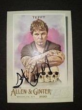ALLEN & GINTER 2020 STEVEN TEFFT TATTOO ARTIST SIGNED AUTOGRAPHED TRADING CARD