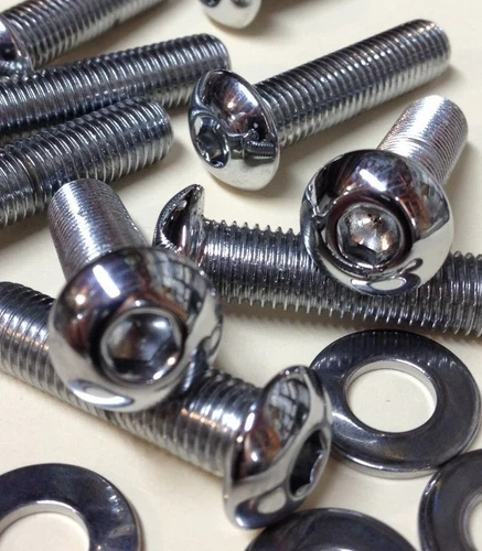 6 NEW Harley Softail Chrome Rear Fender Strut Bolts 2007 FLSTC             7-721