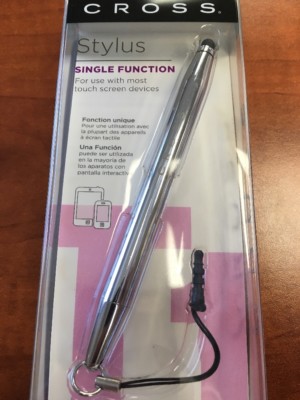 Stylet Cross Tech1 Chrome - Pointe Précise 6 Mm - Pour écrans Tactiles, Design épuré - Garantie à Vie