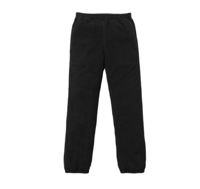 Polartec Fleece Pant Limited Very Rare Supreme Black Genuine 