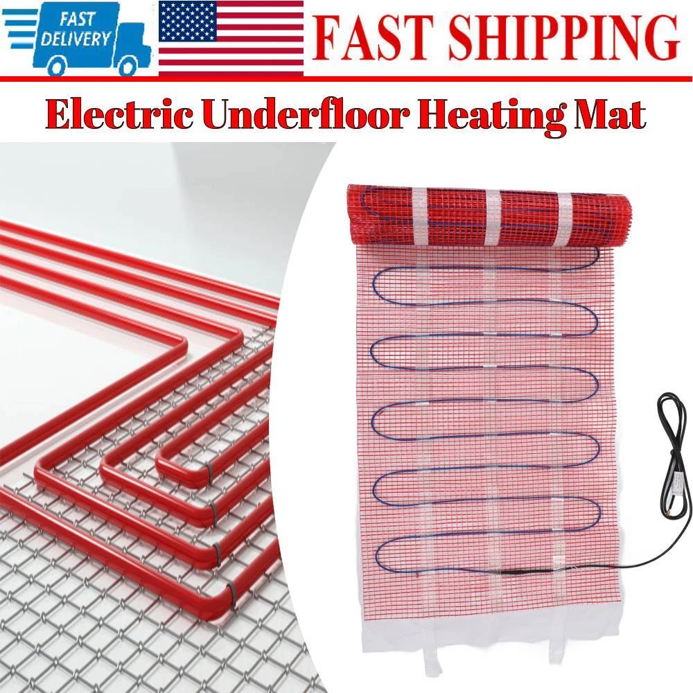 Electric Underfloor Heating Mat Kit Radiant Tile Floor System 3 Square  Meter US | eBay