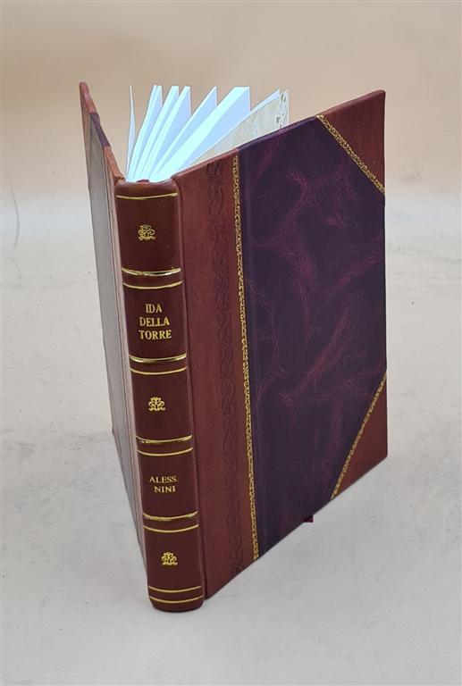 Ida Della Torre Drama in Three Acts by Pietro Beltrame Leather Bound Edition