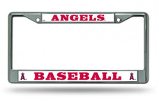 los angeles angels chrome license plate frame made in usa