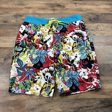 Robert Graham Barbarito Woven Swim Boardshorts Men's 32 Floral Tropical Colors