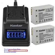 Kastar Battery LCD Quick Charger for Canon NB-7L 7LH Canon CB-2LZ 2LZE Charger
