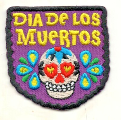 DIA DE LOS MUERTOS Iron On Patch Day of the Dead