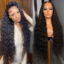 Water Wave Lace Front Wig Curly Human Hair Wigs Pre Plucked Hair Deep Wave