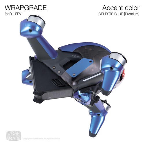 WRAPGRADE Skin Wrap for DJI FPV Drone Accessory / Accent Color - Picture 97 of 106