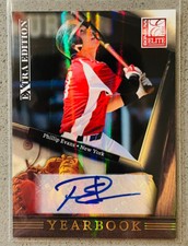 2011 Panini Donruss Elite Baseball #II Phillip Evans /246 Prizm Yearbook Auto