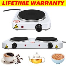 Portable Single Electric Hot Plate Cooker 2000W Hotplate Stove Pot Caravan Tool