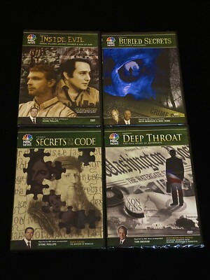4 NBC News Presents DVD Lot! Inside Evil, Buried Secret, The Code, Throat NEW