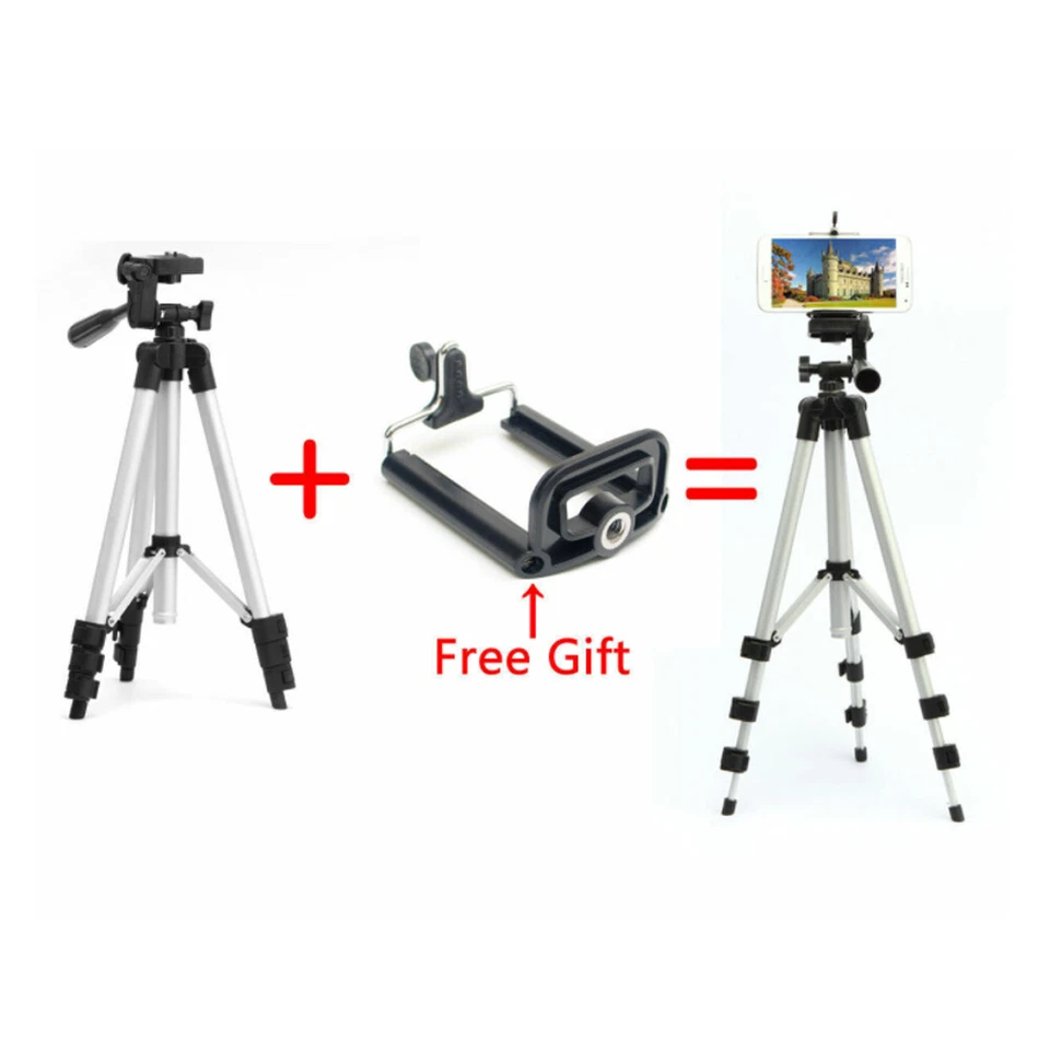 US 1 Pack Camera Lightweight Portable Tripod Mounting Phone Holder Carry Case - Image 2 of 4