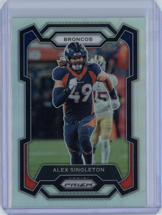 ALEX SINGLETON 2023 Panini Prizm SILVER #84 Broncos