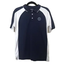 Garb Performance Mens Golf Shirt NJ National Golf Club Blue with Logo Size Small