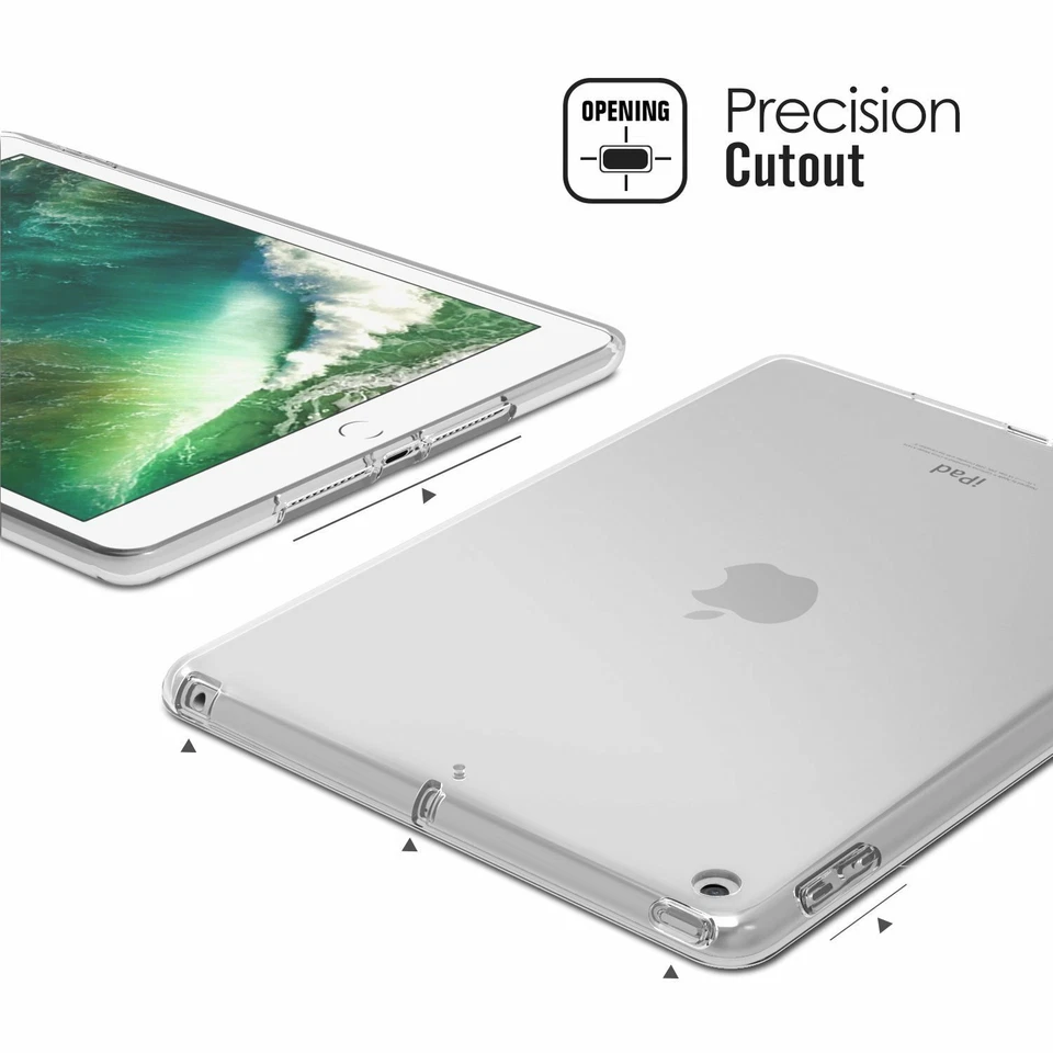 Clear TPU Cover Case For iPad Air 9.7 Mini 4 5 6 Air 9.7 10.2 10.9 Pro 12.9 - Image 3 of 4