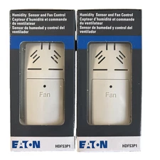 Eaton HDFS3P1 Humidity Sensor Fan Control HDFS3P1-W-L White Single pole Lot of 2