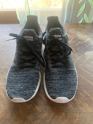 Adidas Cloudfoam Mens Lite Racer Running Shoes BYD BLACK GREY Size 11.5 Gray