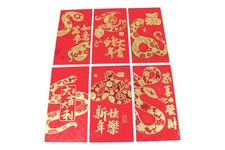 48PCS Big Chinese Lucky Money Red Envelopes for Lunar Year of Snake
