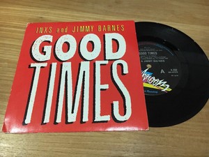 Inxs And Jimmy Barnes Good Times Laying Down The Law 45 Rare