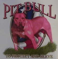ALL AMERICAN  OUTFITTERS PITBULL TO PROTECT AND SERVE SHIRT #568
