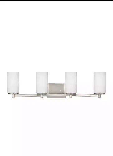 Sea Gull Lighting 4439104-962 Hettinger 29" 4-Light Bath Vanity in Brushed - Picture 1 of 2