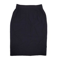 390 Escada by Margaretha Ley Black Virgin Wool Skirt Vtg Made in Germany Size 6
