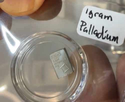 1 Gramm Palladiumbarren - Valcambi Suisse - Perfekter Anlagemechanismus!