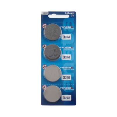 4 pc 2450 Renata Lithium Watch Batteries3V