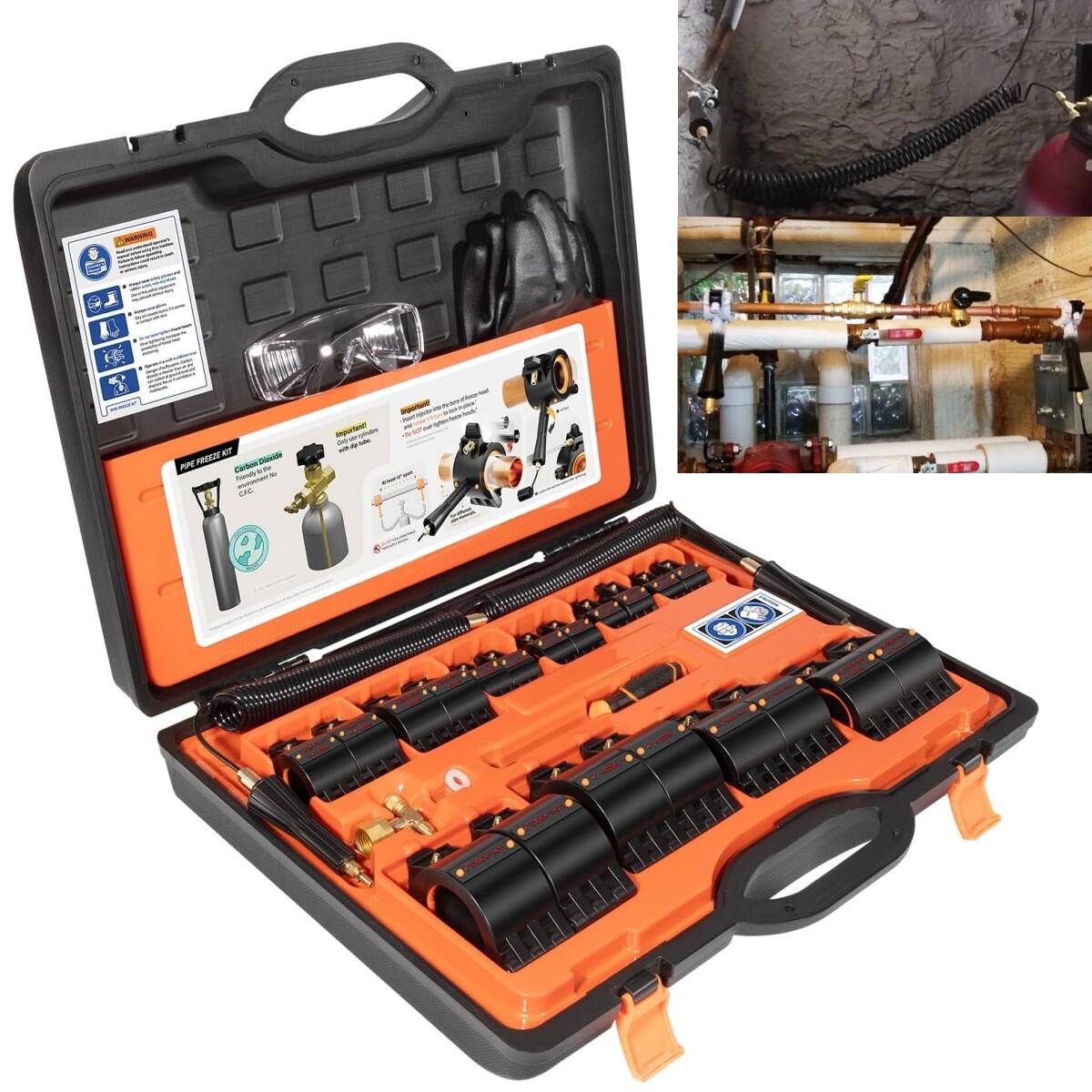 For Repair Water Systems General Cold-Shot Pipe Freeze Kit CST2 from 1/8" to 2"