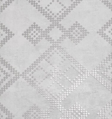honeycomb dots grey silver textured square ornaments faux concrete Wallpaper 3D
