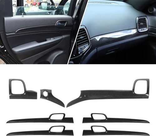 Dash Panel & Door Handle Cover Kit Interior Trim for 14+ Jeep Grand Cherokee WK2 - Picture 3 of 11
