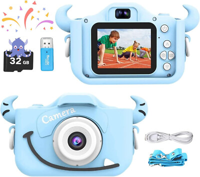 FULL HD 32GB Kinderkamera Mini Video Bild Aufnahme Digital Kamera Junge Kind X63