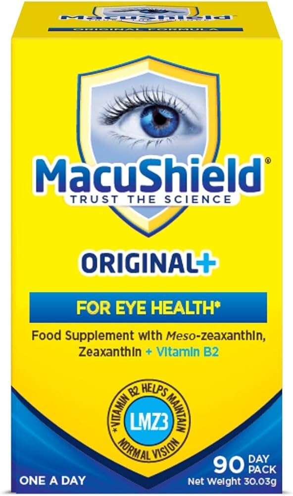 MacuShield Original+ Eye Health Supplement 90 Day Pack Softgel Capsules