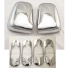 For Honda CR-V 1997-2001 Rearview Side Mirror Covers +Door Handle Trims 6pcs ABS