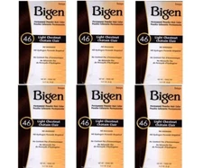 Pack Of 6 Bigen Powder Hair Color #46 Light Chestnut