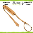 Aust Made DSL Tan/Beige Pad and Tail Leather/Suede Mandolin Strap - MANDOLIN-18