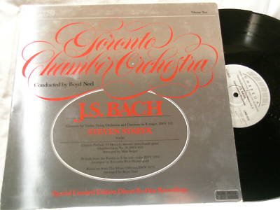 BACH Steven Staryk Boyd Neel Toronto Chamber limited LP | eBay