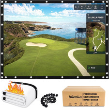 Fireproof Golf Simulator Impact Screen, 3D Air Mesh Impact Screen Heavy Duty, Ul