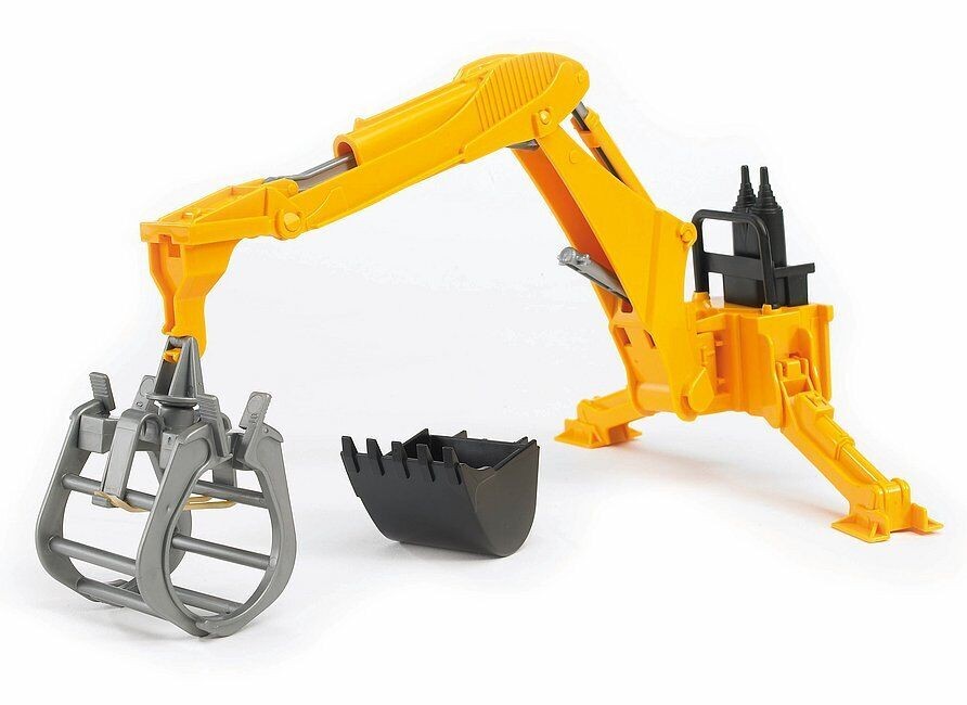 BRUDER 02338-SCALA 1:16-ESCAVATORE POSTERIORE CON PINZA-NUOVO-SIGILLATO - Immagine 6