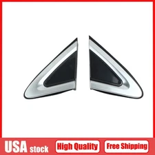 1Pair Mirror Corner Triangle Cover Pillar Trim For 2017-2024 Cadillac XT5
