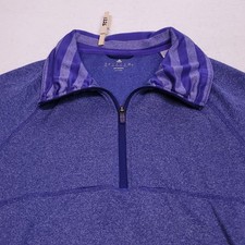 Adidas Climawarm Pullover Long Sleeve Zip Up Jacket Womens Size Medium M Purple